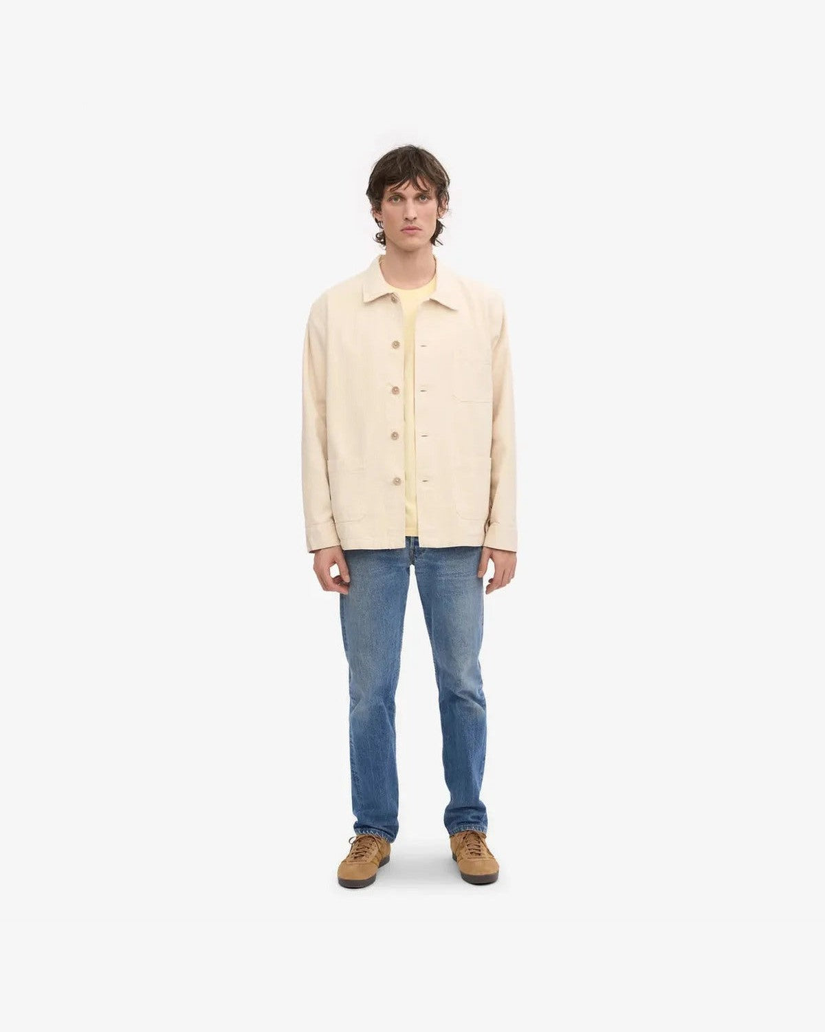Colorful Standard Organic Workwear Jacket in Ivory White