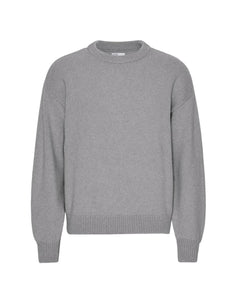 Colorful Standard Oversized Merino Wool Crew in Heather Grey