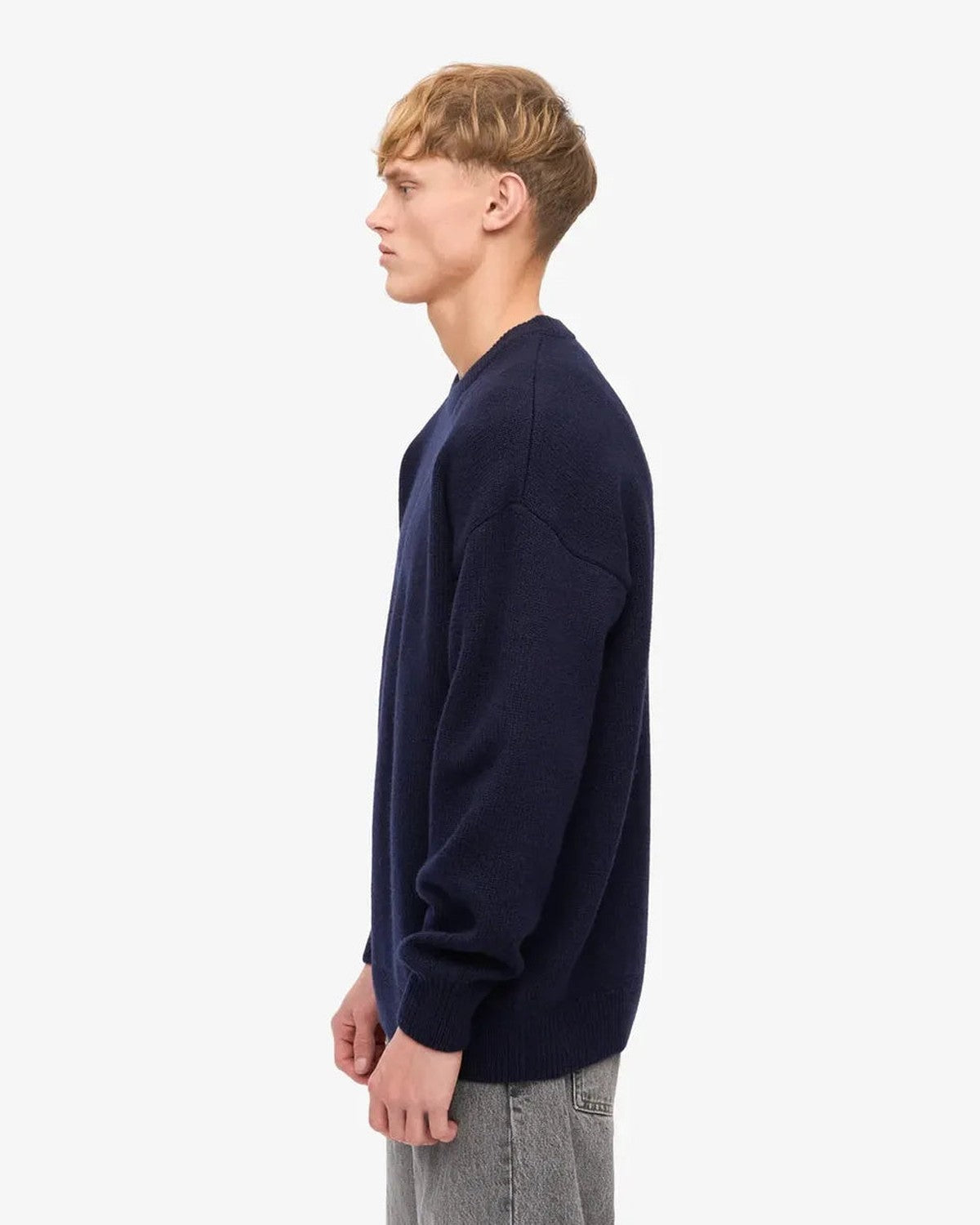 Colorful Standard Oversized Merino Wool Crew in Navy Blue