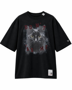 Maison Mihara Yasuhiro Cat Print T-Shirt in Black