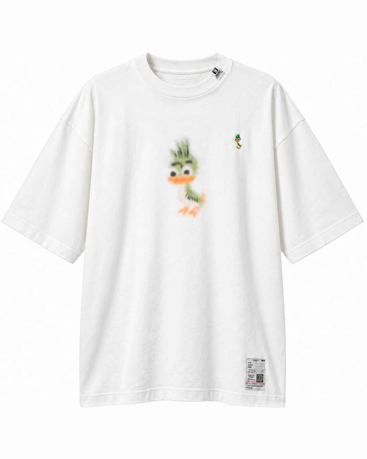 Maison Mihara Yasuhiro Leon Print T-Shirt in White