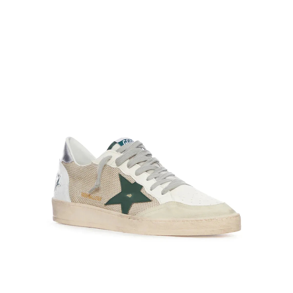 Golden Goose White Milk/Marble/Green/Silver/White Ballstar Sneakers