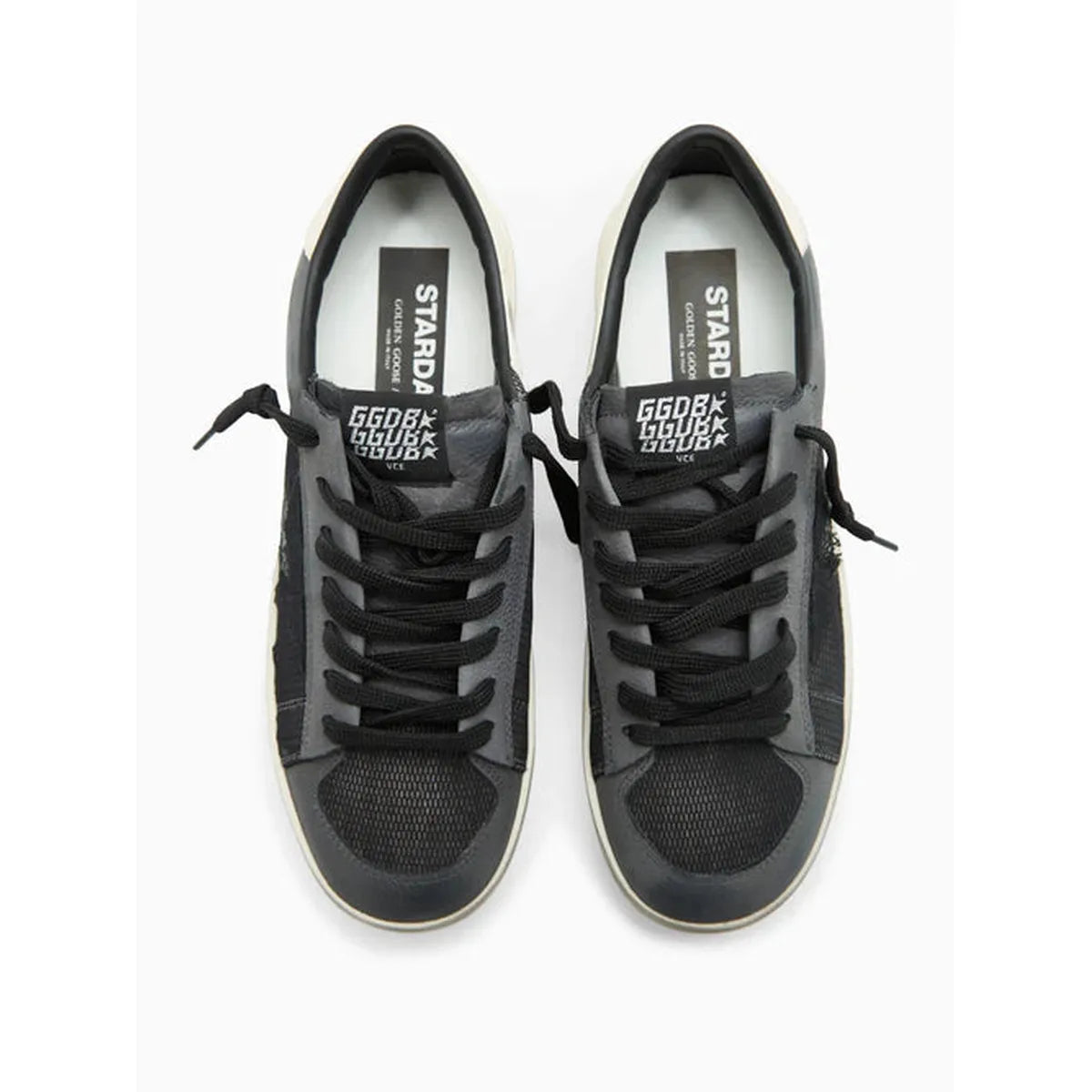 Golden Goose Dark Grey/Black/Cream Stardan Sneakers