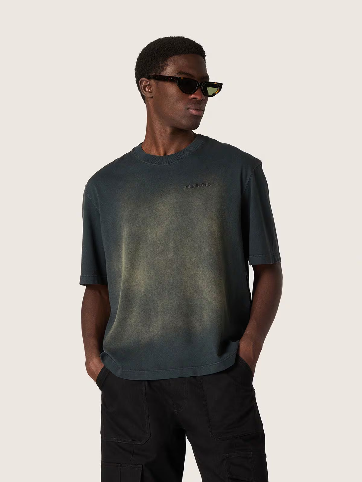 Golden Goose Black Embroidered Logo T-shirt