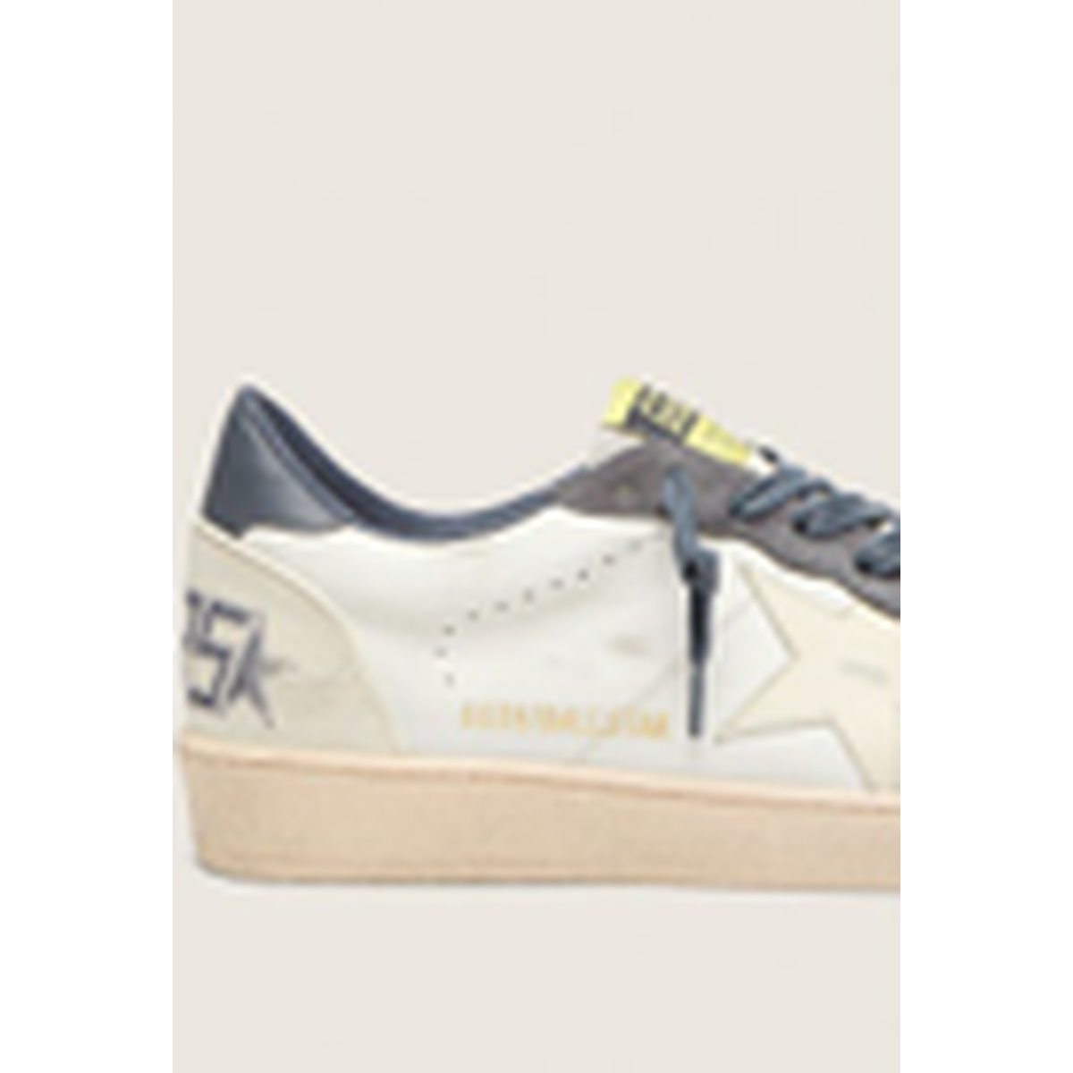 Golden Goose White/Beige/Blue Ballstar Sneakers