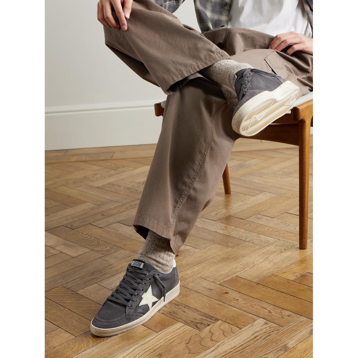 Golden Goose Antracite/Green Ballstar Sneakers