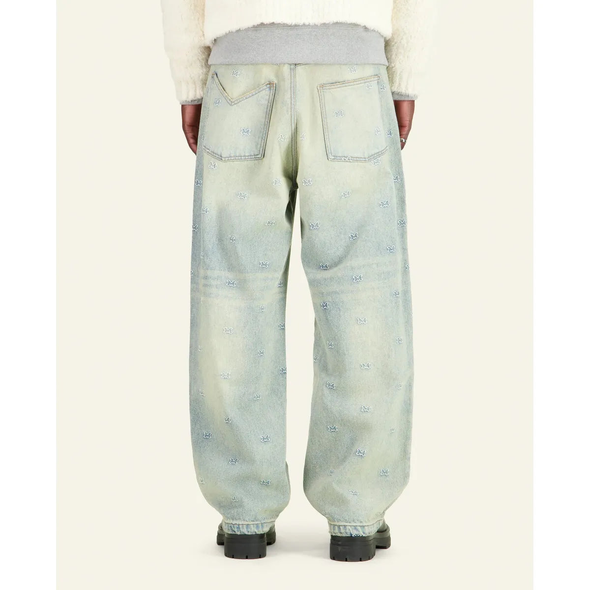 Mouty Brandmark Baggy Denim Trousers