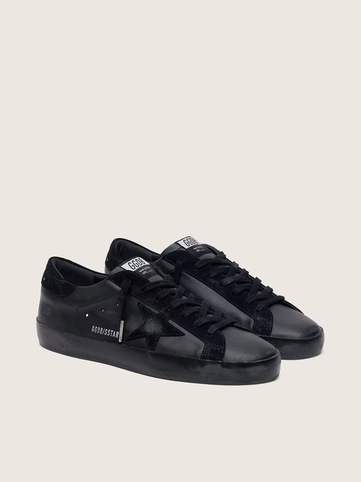 Golden Goose Black Nappa\Suede Super-Star Sneakers
