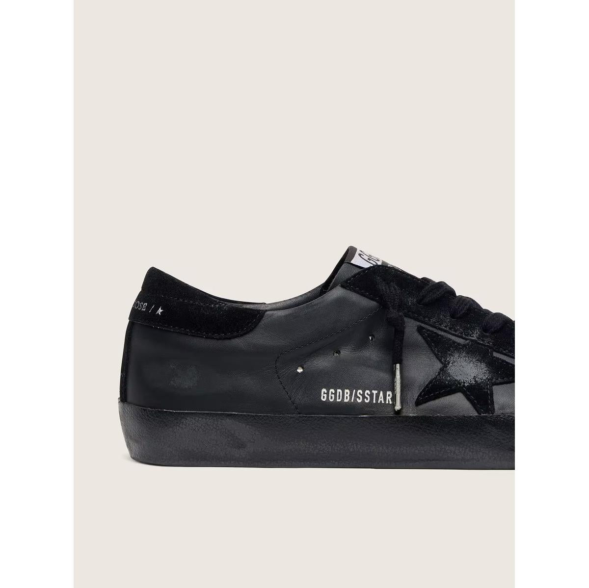 Golden Goose Black Nappa/Suede Super-Star Sneakers