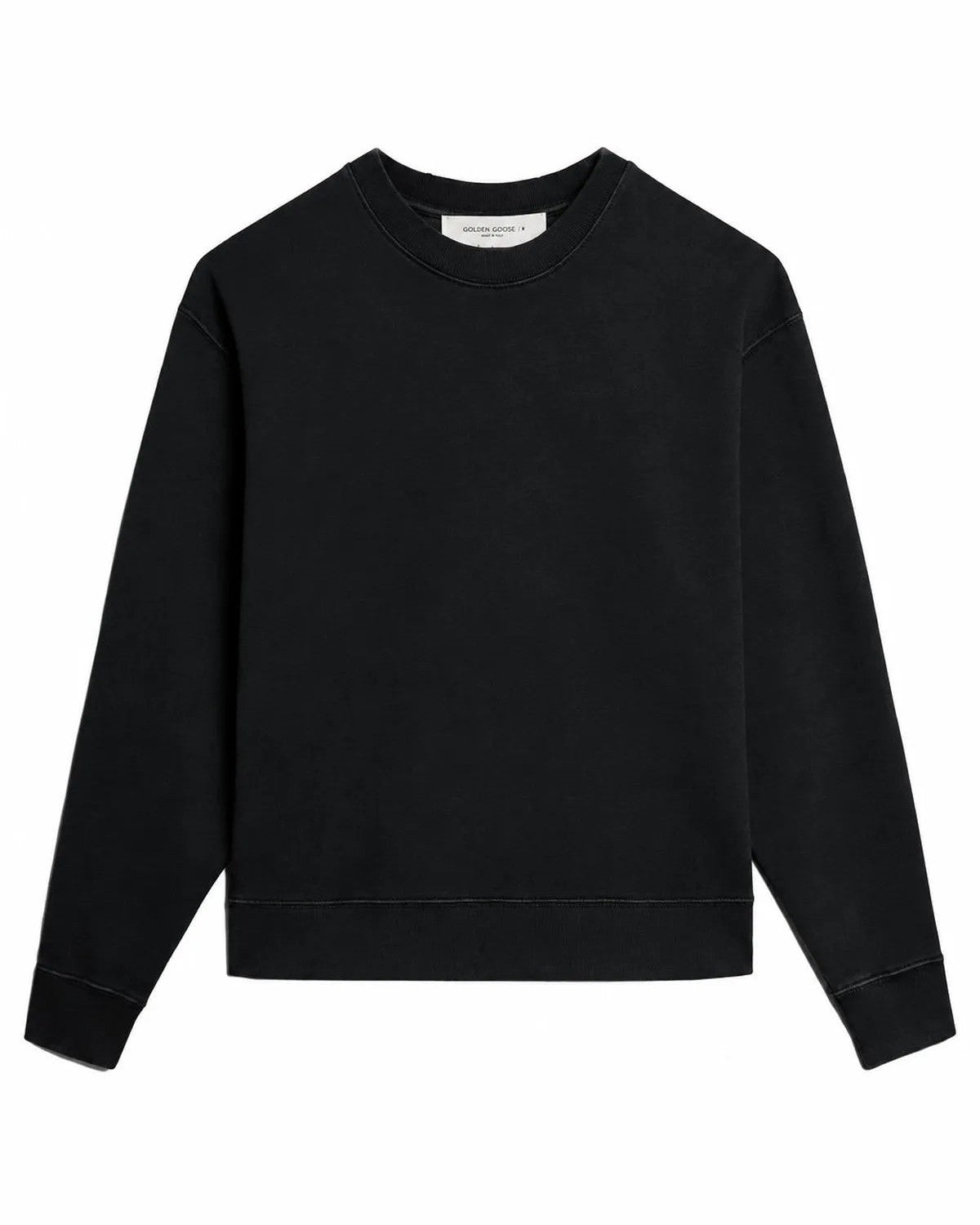 Golden Goose Reverse Logo Sweatshirt in Washed Black