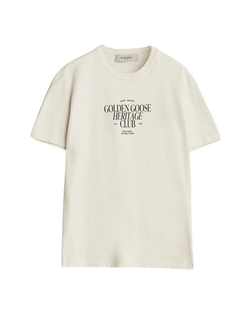 Golden Goose Heritage T-Shirt in Off-White