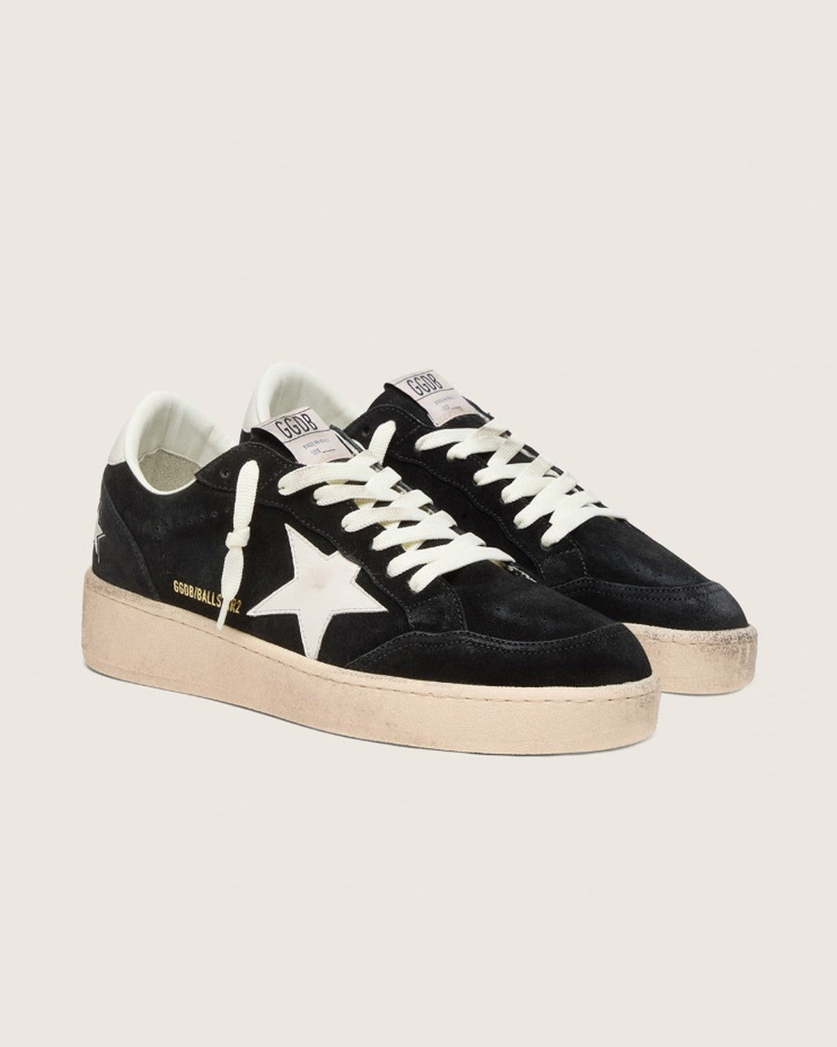 Golden Goose Ball Star 2 Sneakers in Black and White