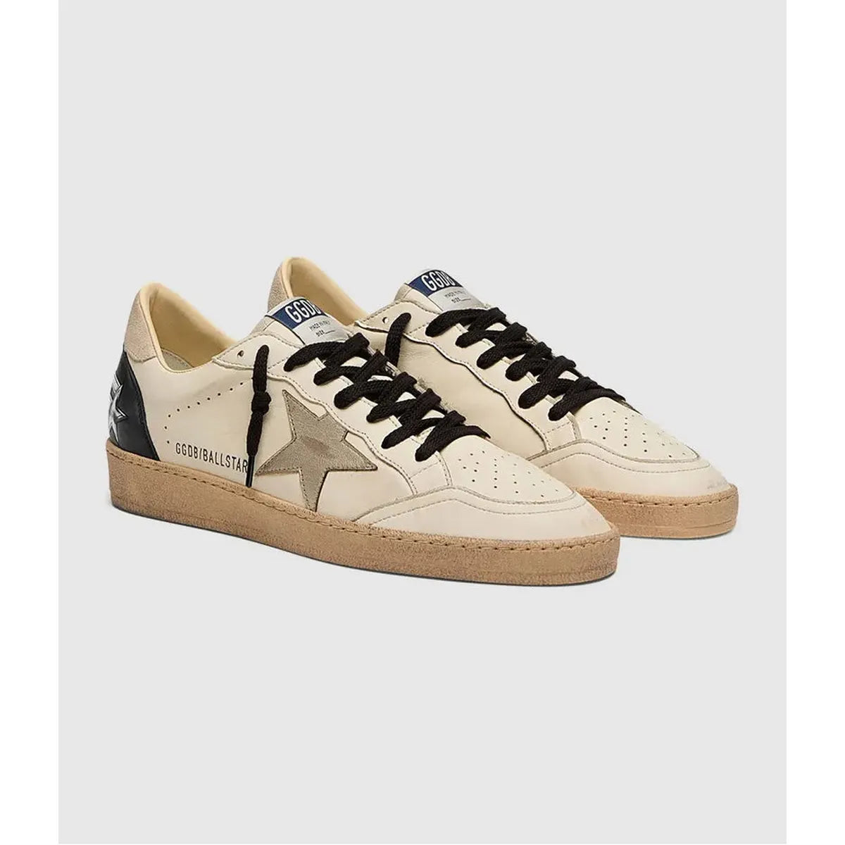 Golden Goose White Beige\Platinum\Black Ballstar Sneakers