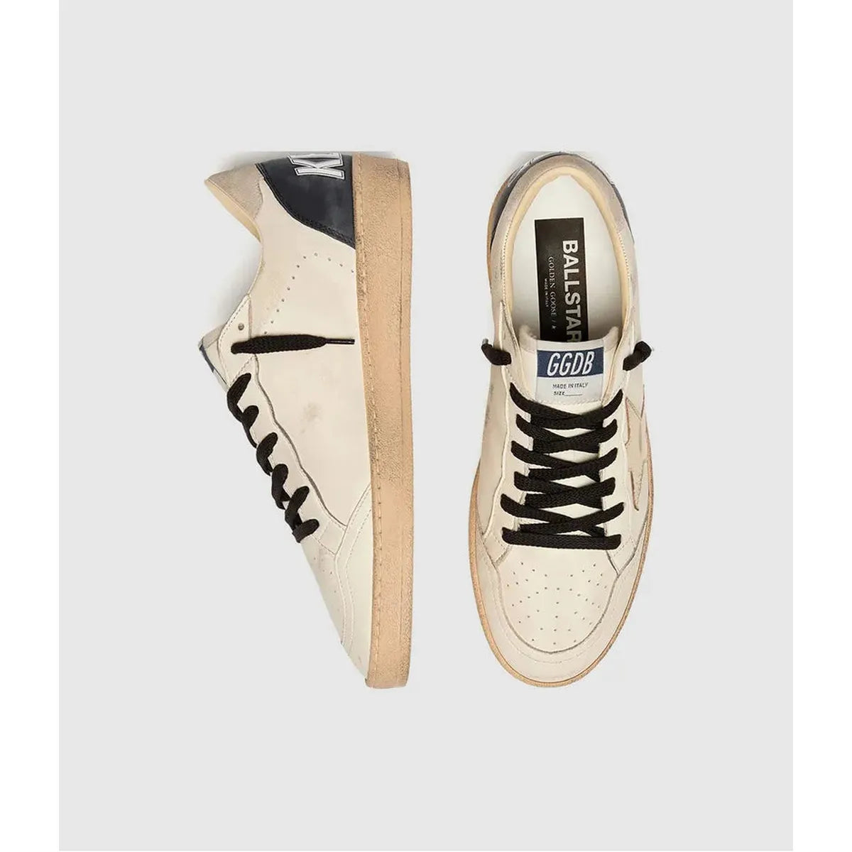 Golden Goose White Beige\Platinum\Black Ballstar Sneakers