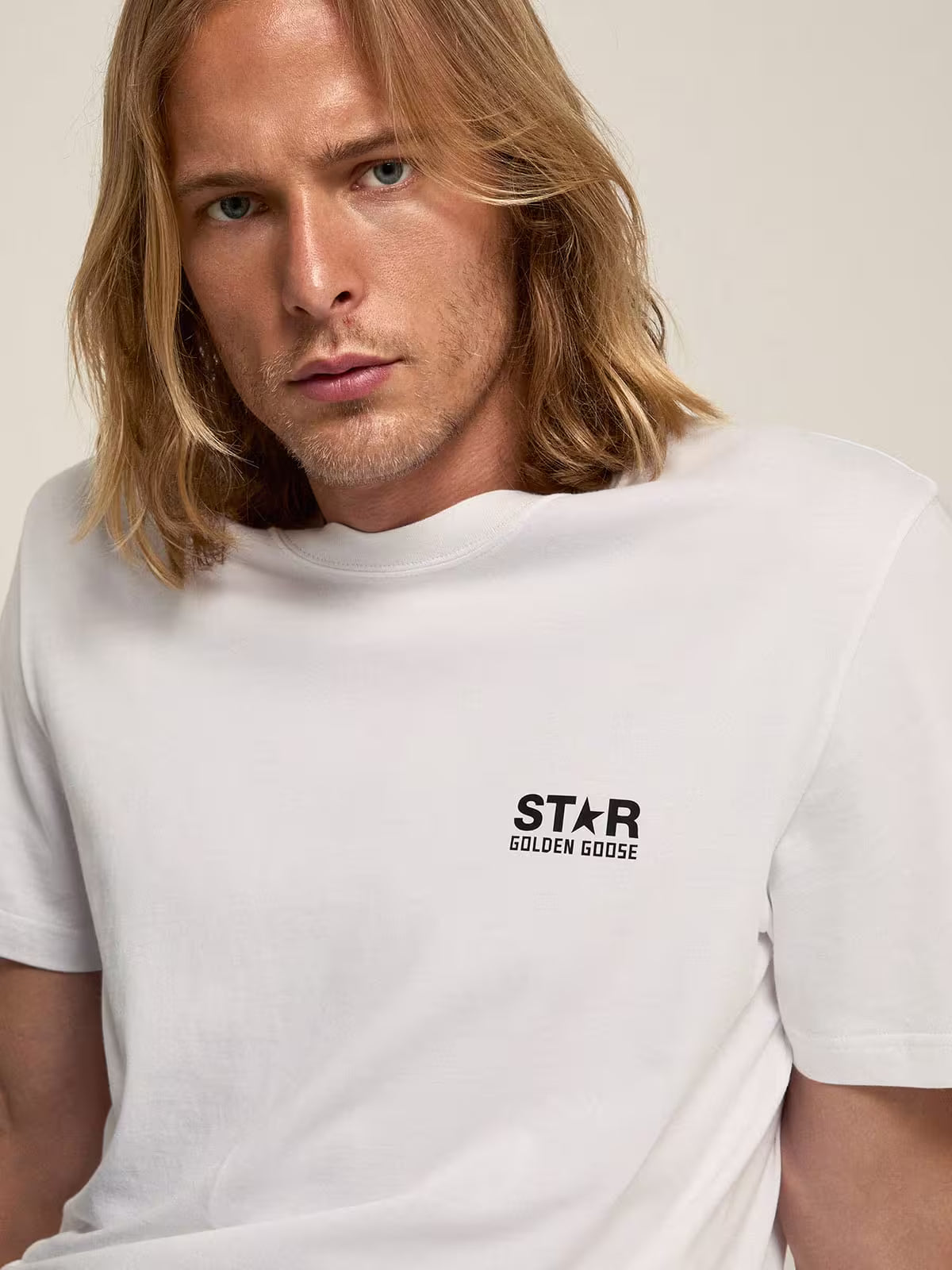 Golden Goose White Logo T-shirt