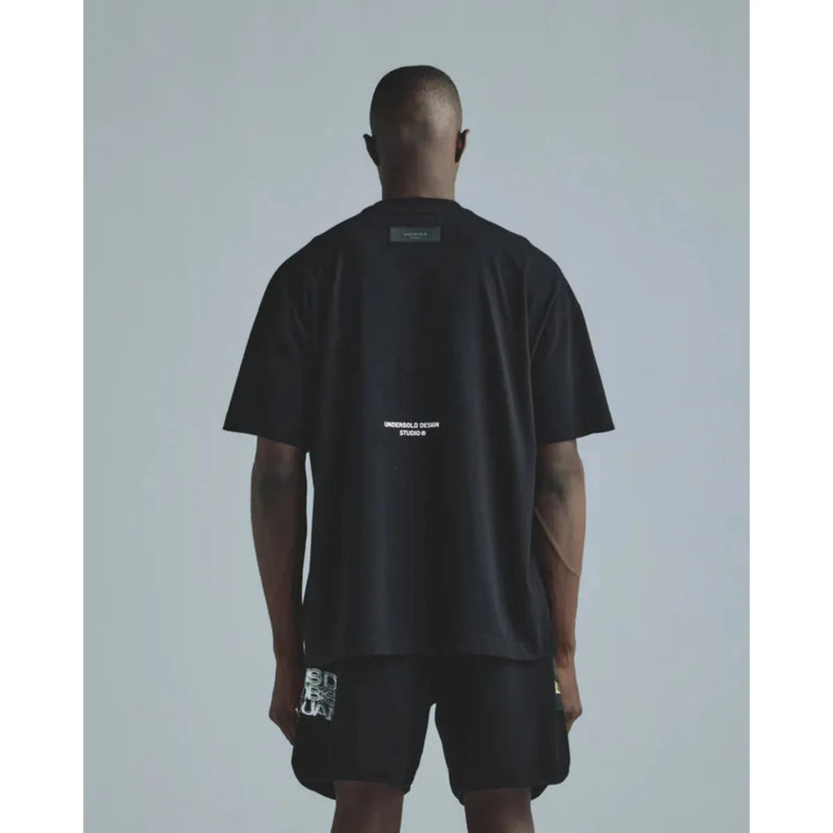 Undergold Gratia Plena Mary Embroidered T-shirt Black