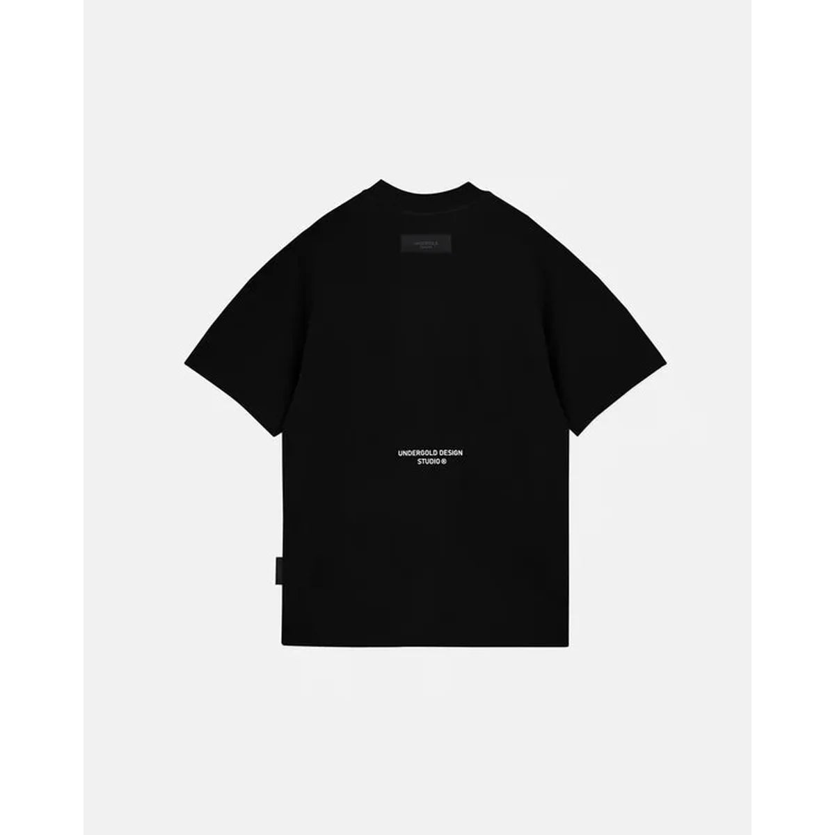 Undergold Gratia Plena Mary Embroidered T-shirt Black