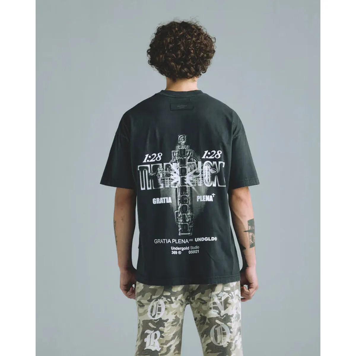 Undergold Gratia Plena The Risen One T-shirt Vintage Black