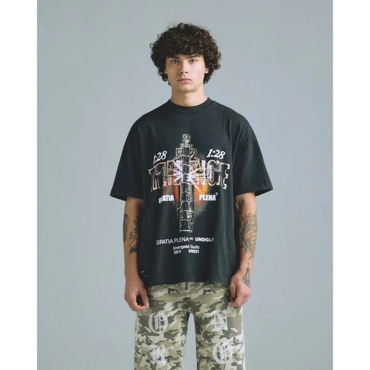 Undergold Gratia Plena The Risen One T-shirt Vintage Black