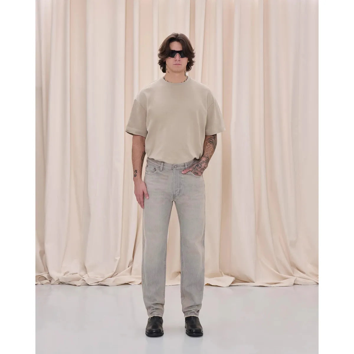 Haikure Pearl Grey Tokyo Slim Trousers