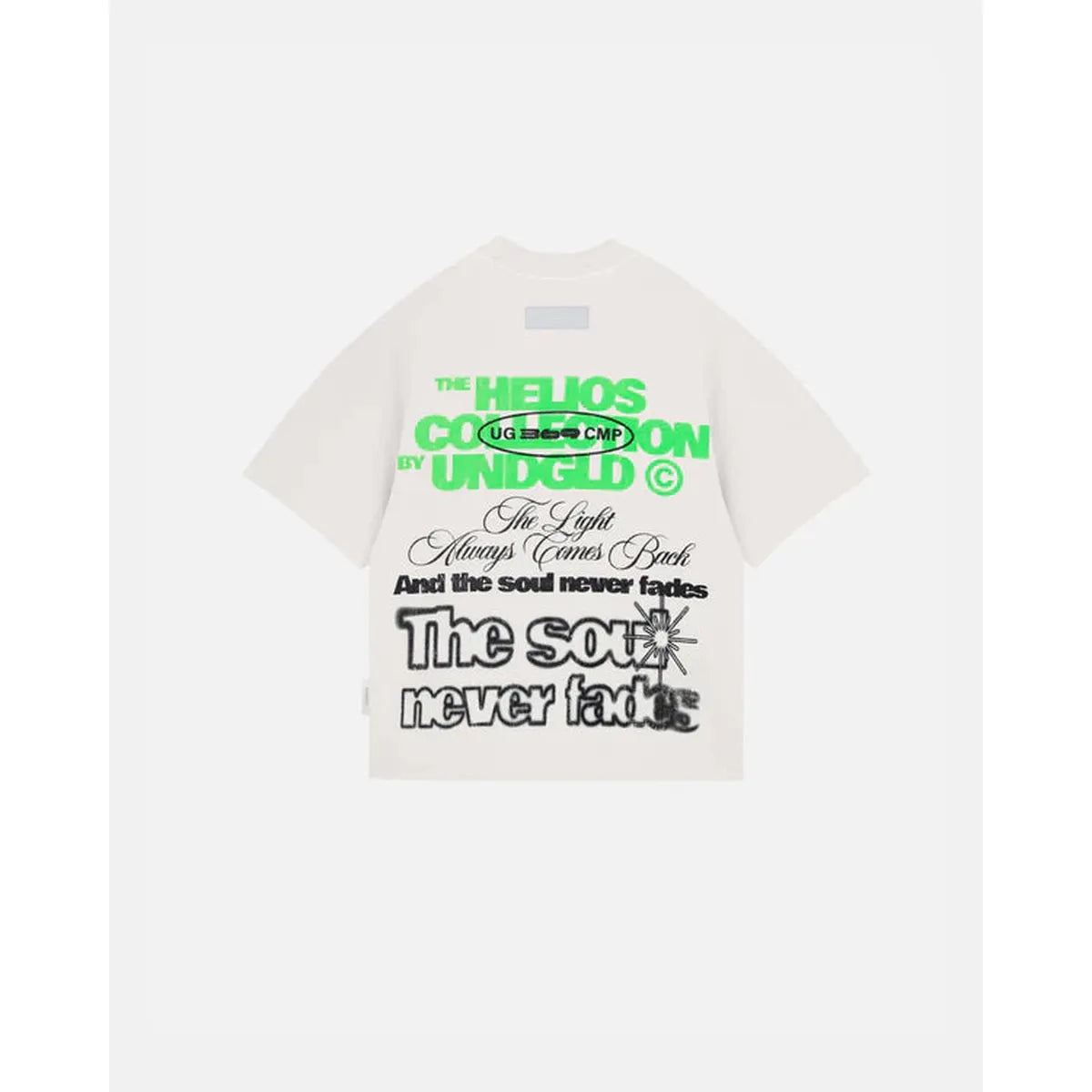 Undergold Helios Face Boxy Fit White T-shirt