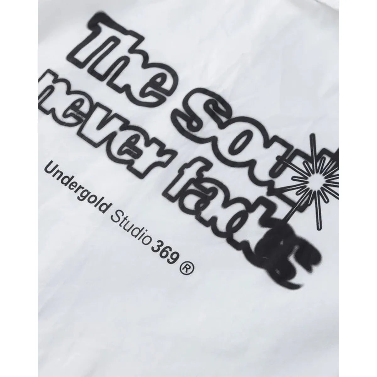 Undergold Helios Face Long Sleeve Boxy Bone Shirt