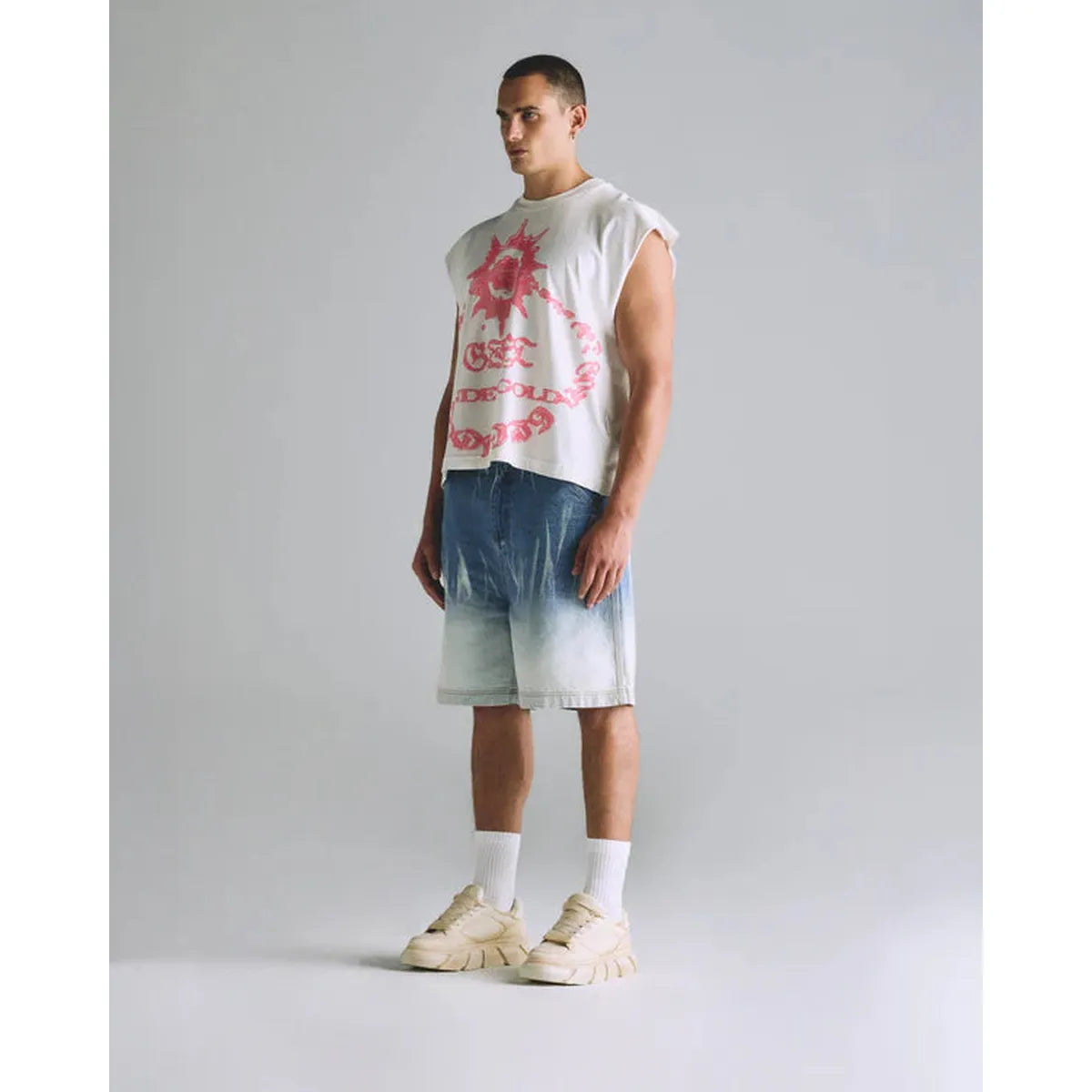 Undergold Helios Gift Sleeveless White T-shirt