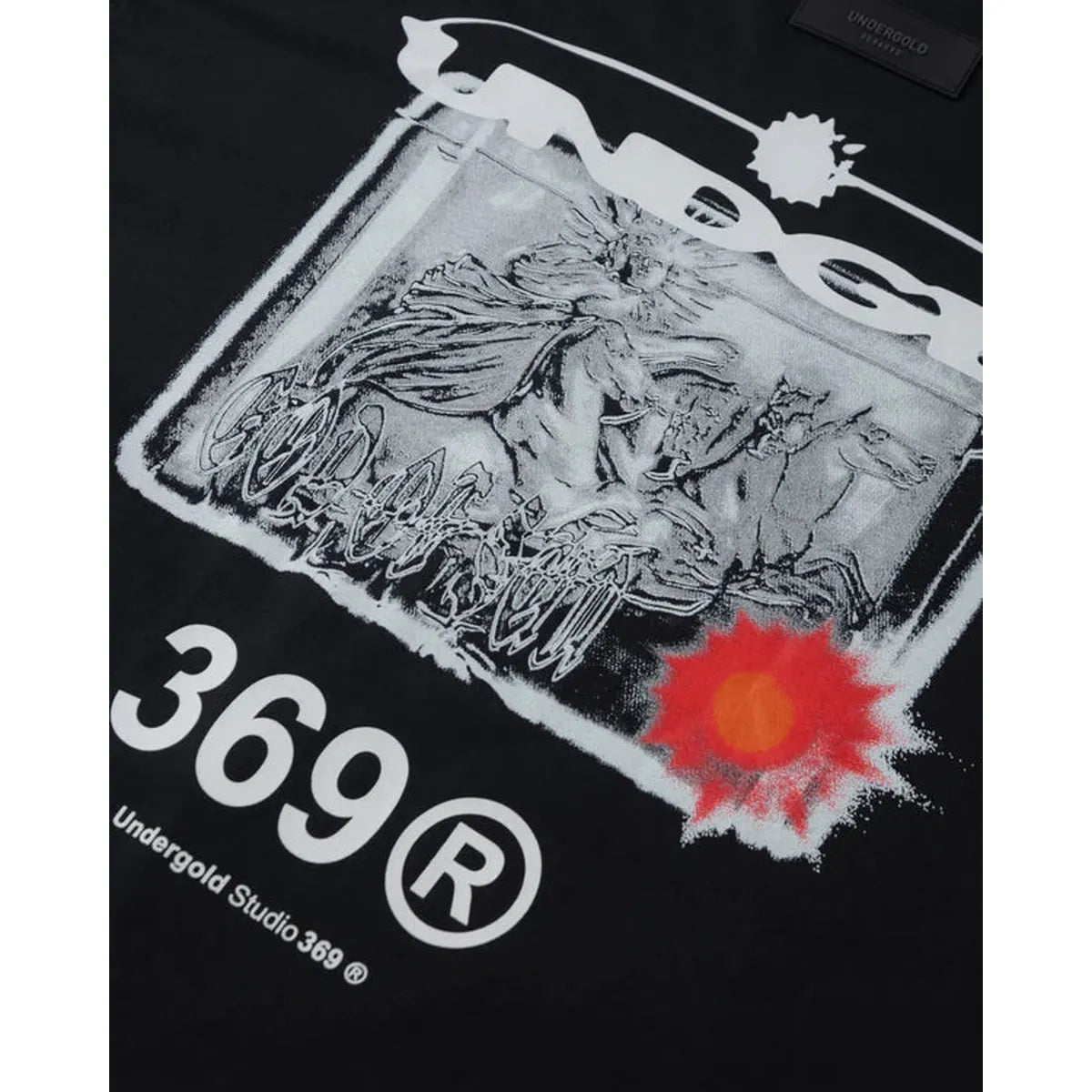 Undergold Helios God Of Sun Vintage Black T-shirt