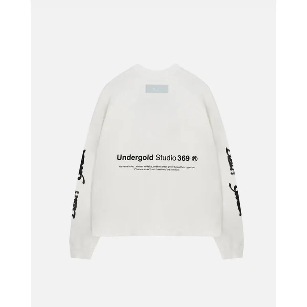 Undergold Helios Sun Girl Long Sleeve Boxy Fit White T-shirt