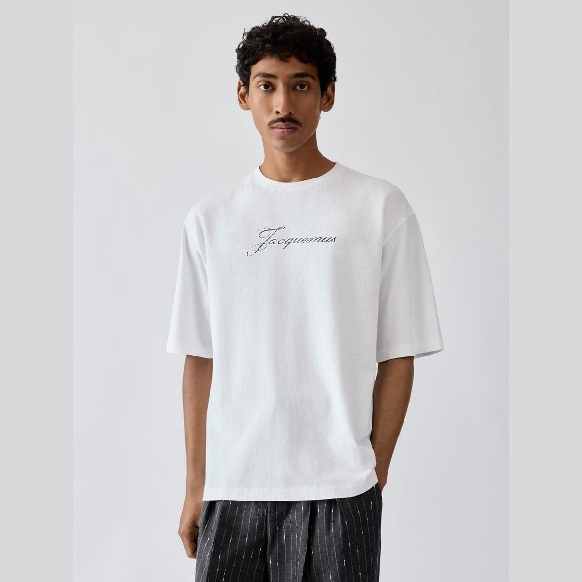 Jacquemus Logo T-Shirt in White