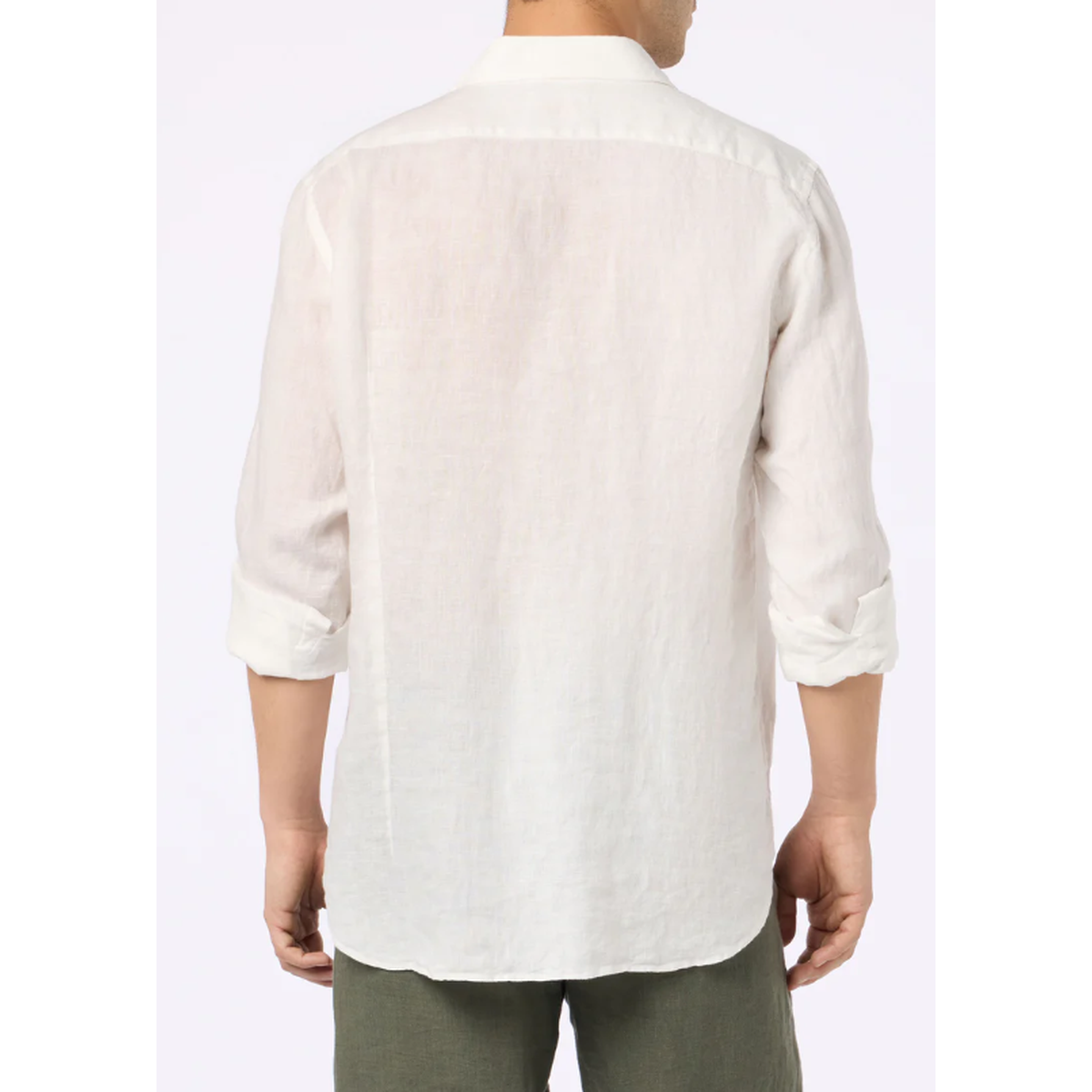 MC2 Saint Barth Pamplona Linen Shirt In White