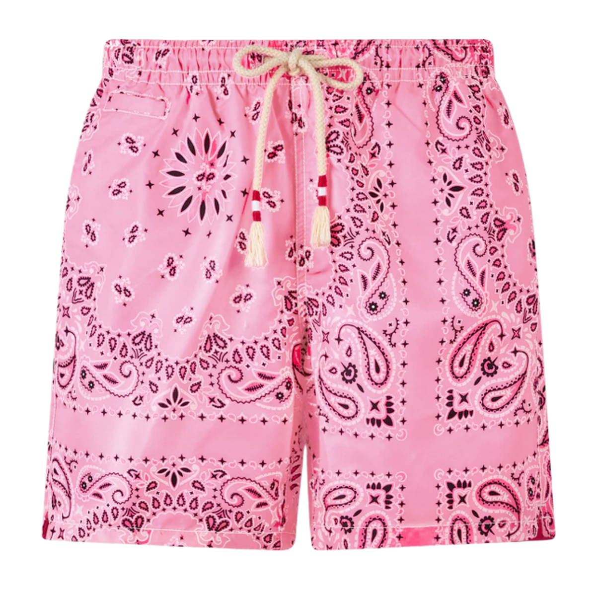 MC2 Saint Barth Caprese Swim Shorts in Pink Bandana Print
