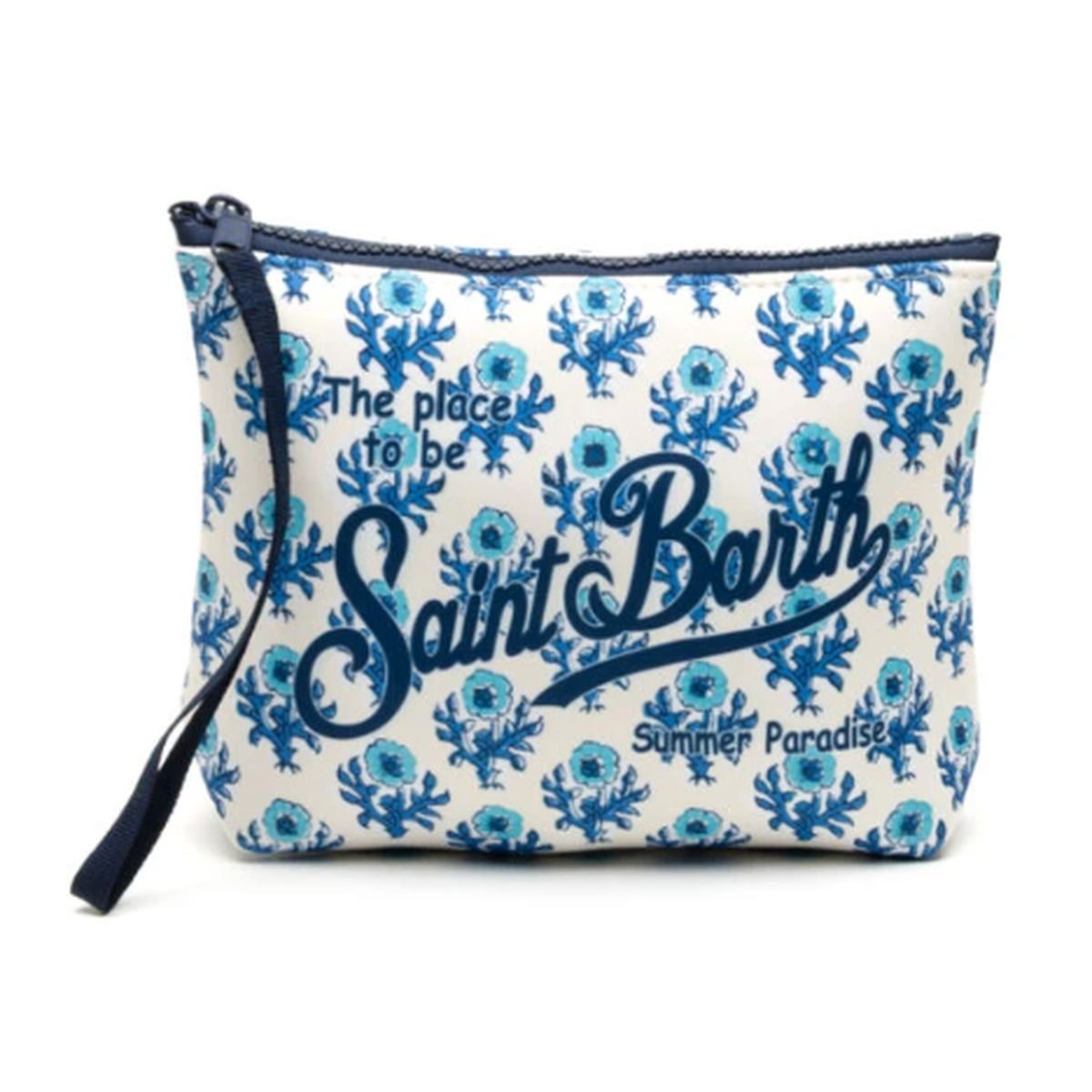 MC2 Saint Barth Aline Radical Flowers Print Scuba Pouch