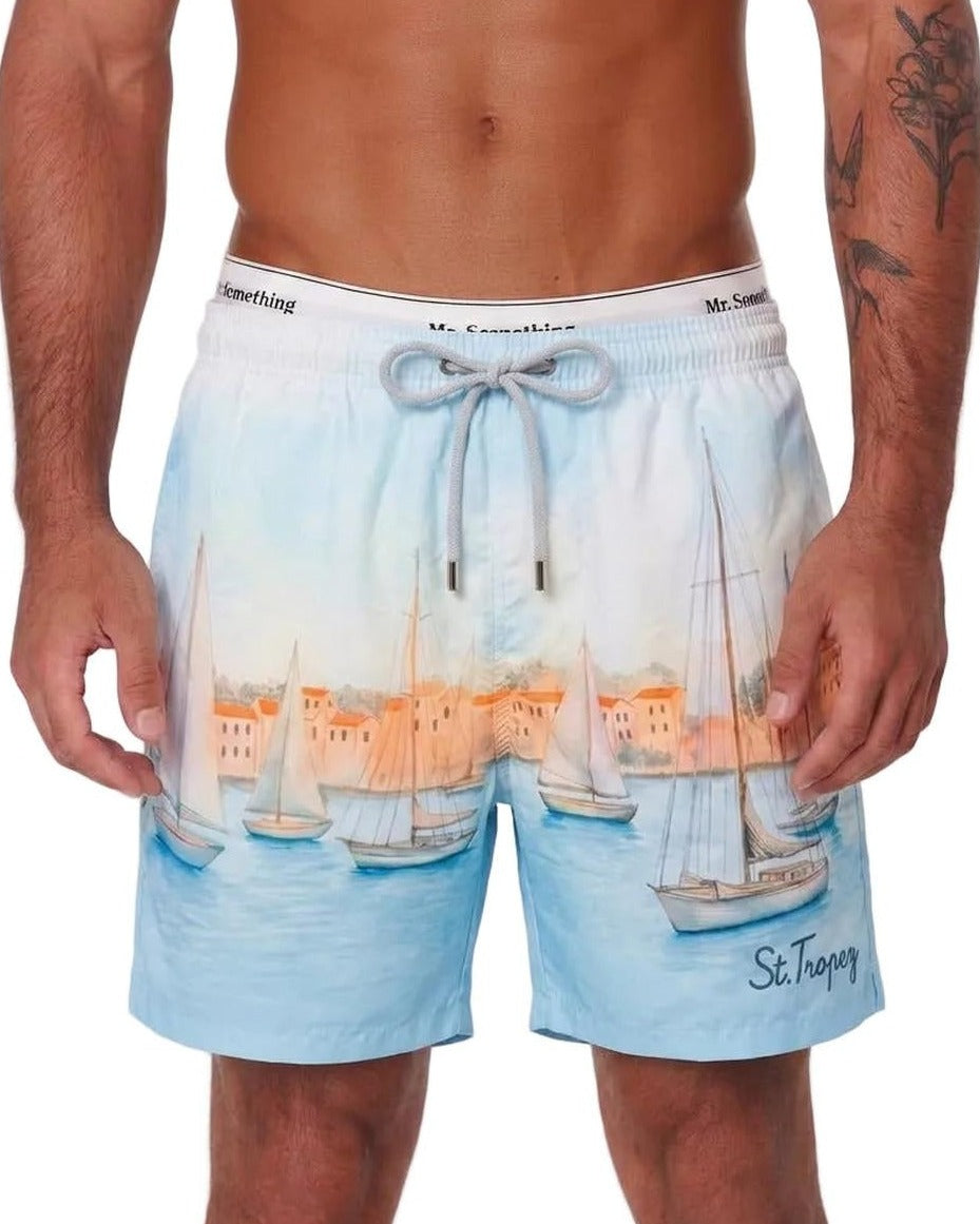 MC2 Saint Barth Gustavia Swim Shorts in St Tropez Horizon