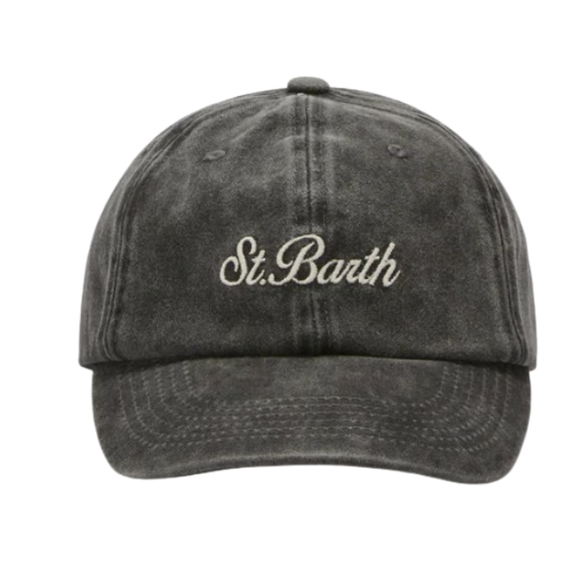 MC2 Saint Barth Davis Dark Grey Cotton Baseball Cap