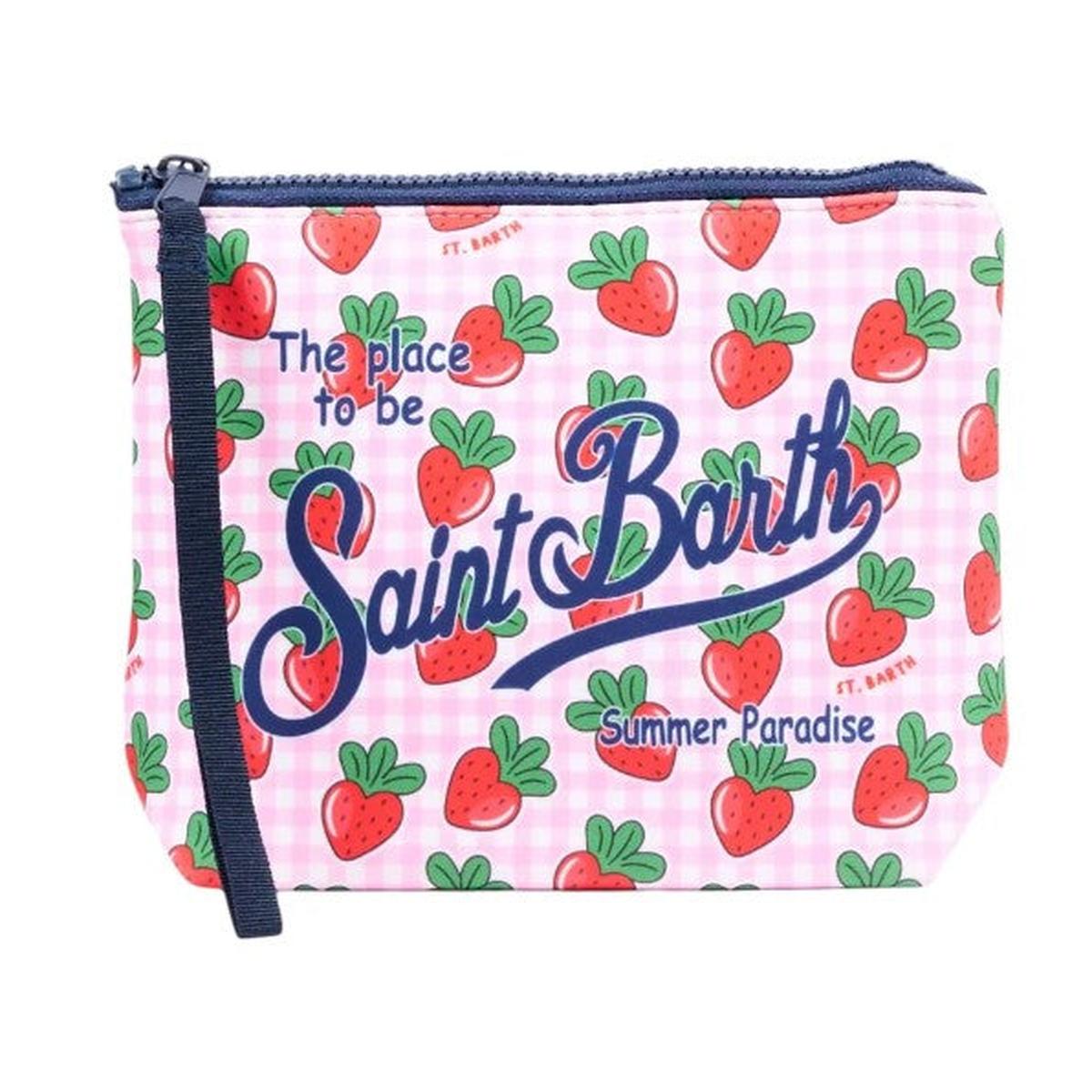 MMC2 Saint Barth Aline Scuba Pouch in Strawberry Print