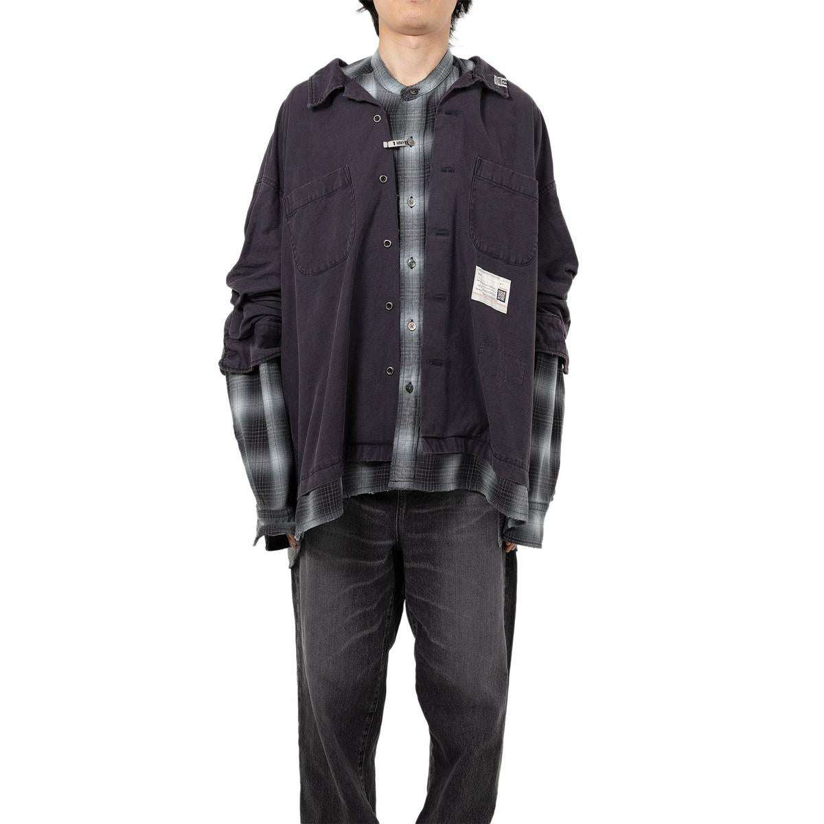 Maison Mihara Layered Long Sleeve Shirt