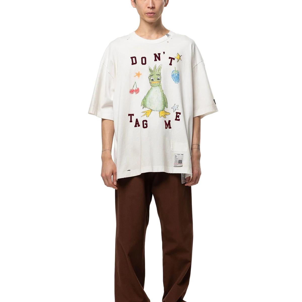 Maison Mihara Leon Doodle Printed T-shirt