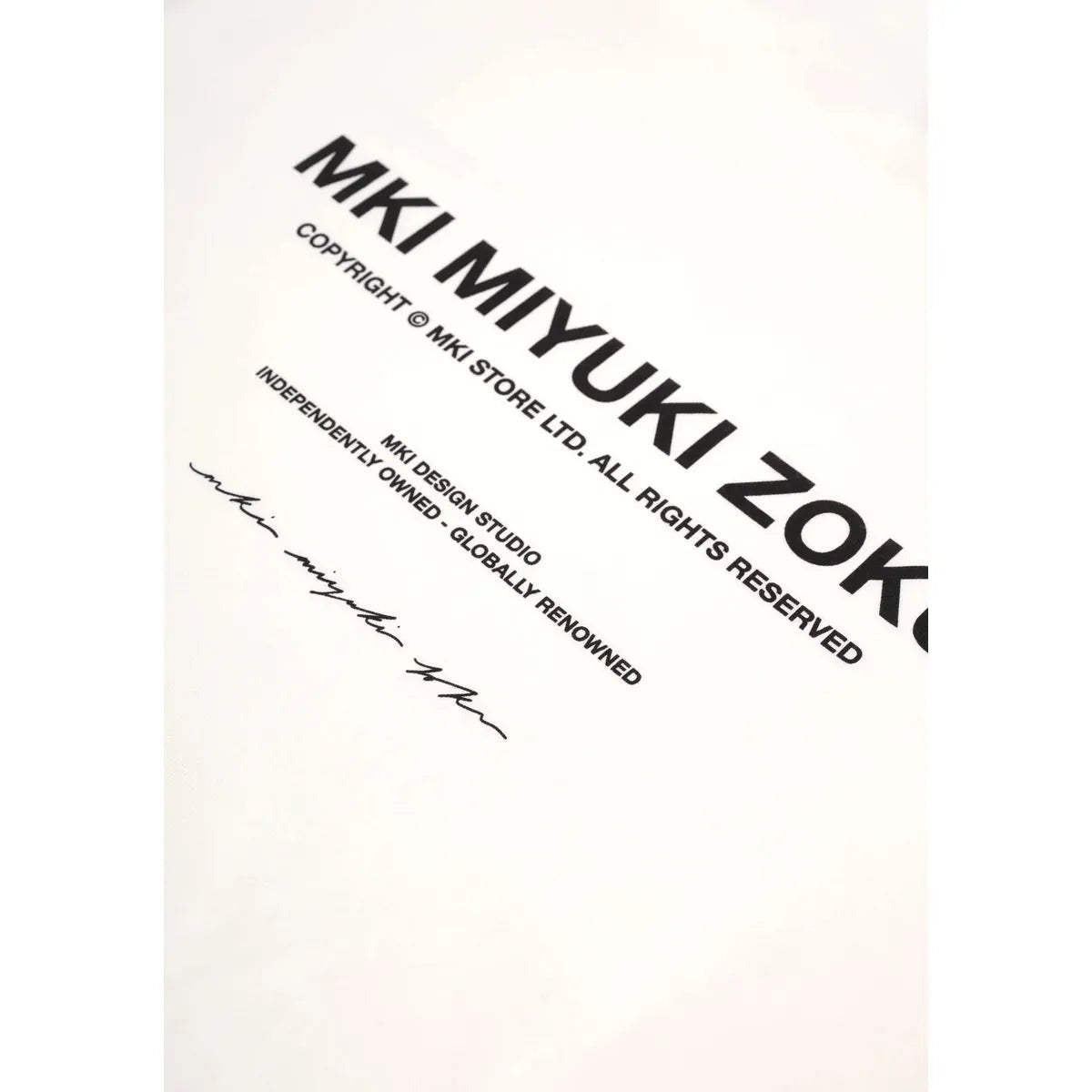 MKI Design Studio T-Shirt in White