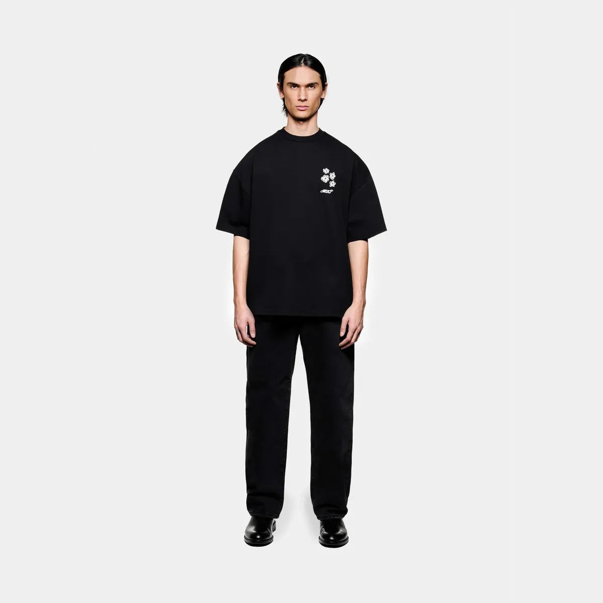 MKI Hibiscus T-Shirt in Black