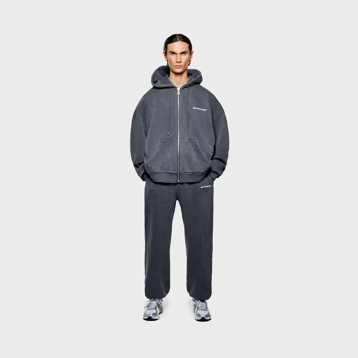 MKI Uniform Zip Hoodie in Pigment Black