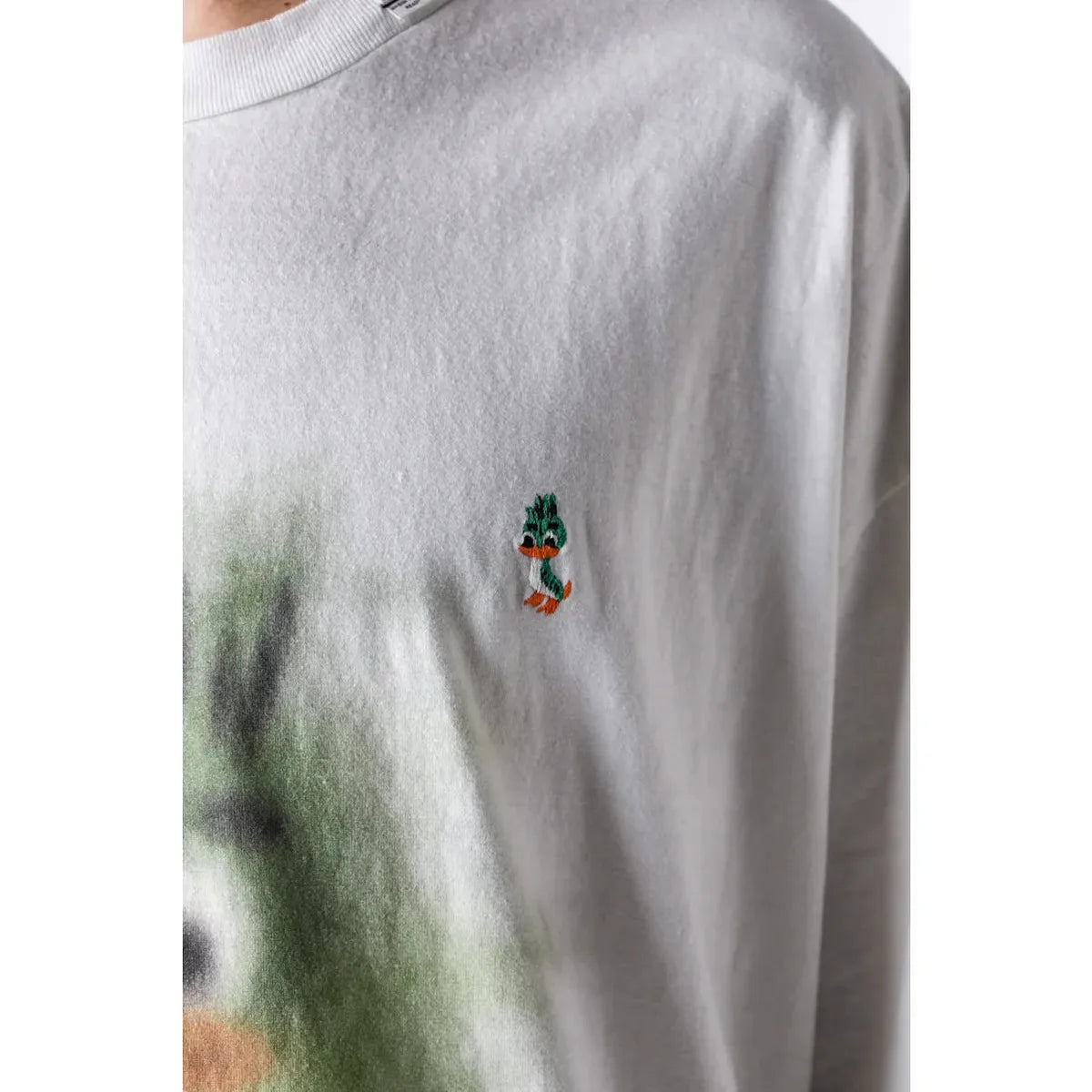 Maison Mihara Leon Printed White T-shirt