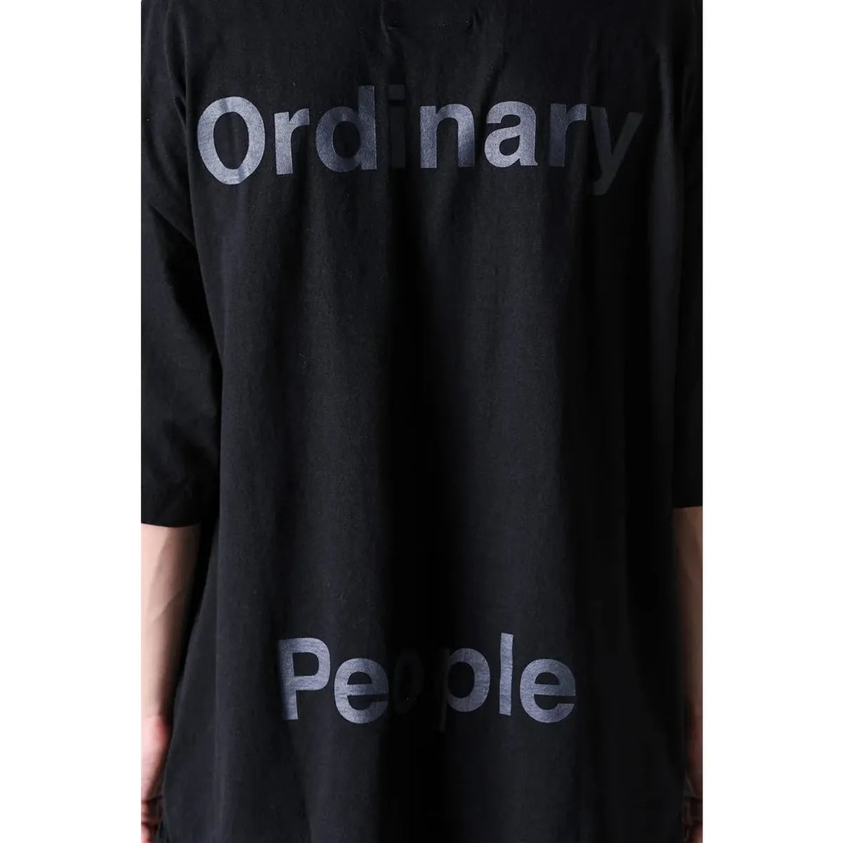 Maison Mihara Leon Printed Black T-shirt