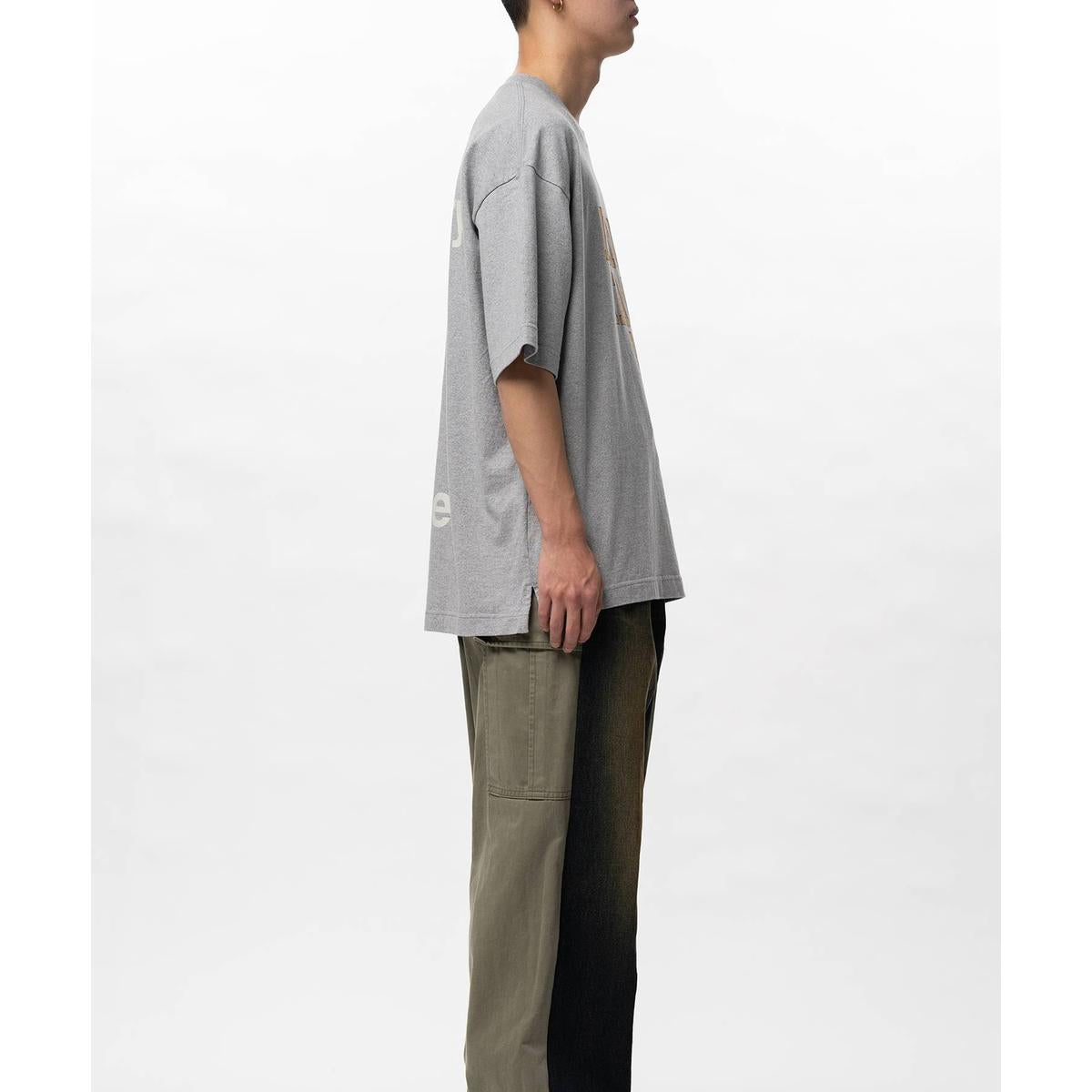Maison Mihara "Don't Tag Me" Printed Gray T-shirt