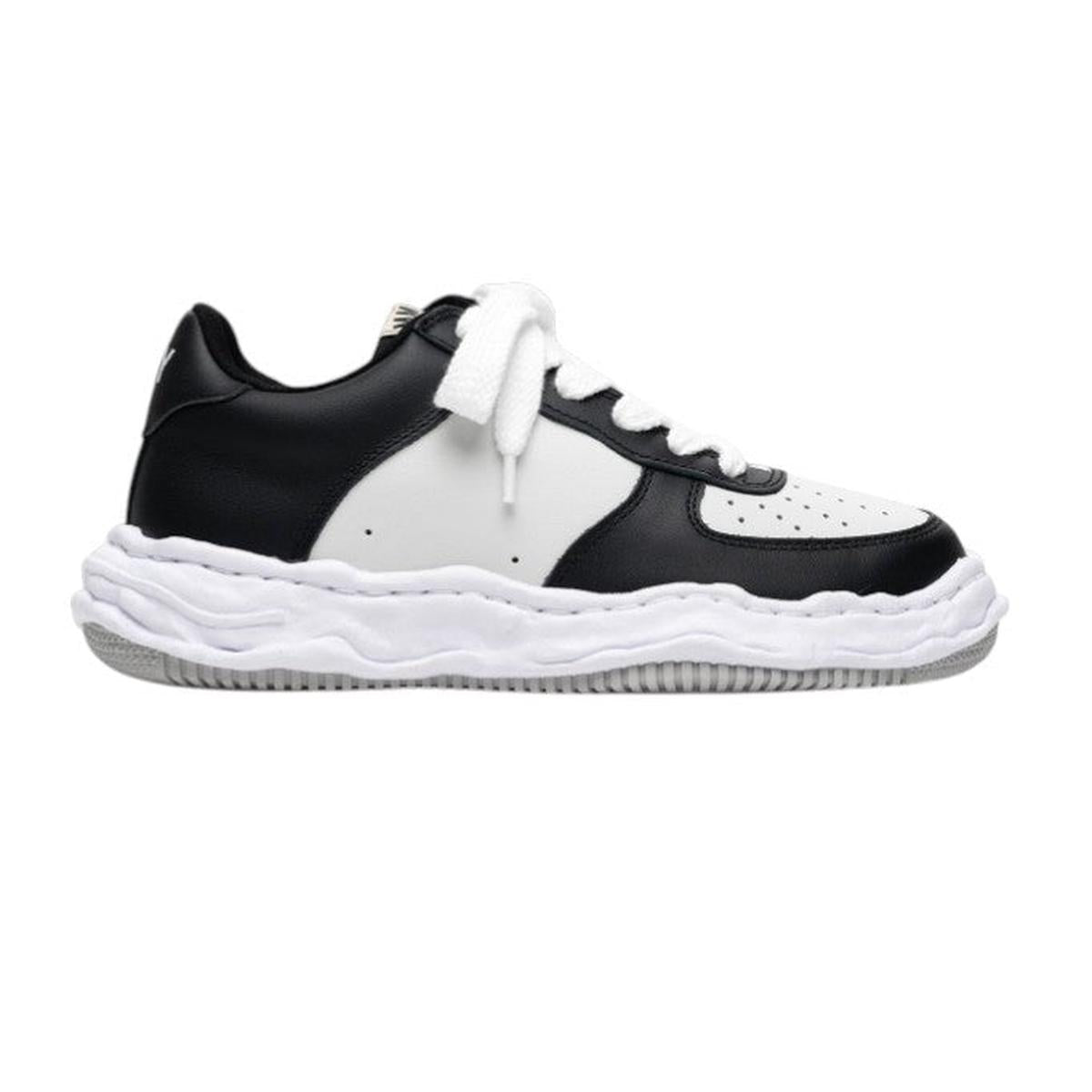 Maison Mihara Yasuhiro "WAYNE" White/Black Leather Sneaker