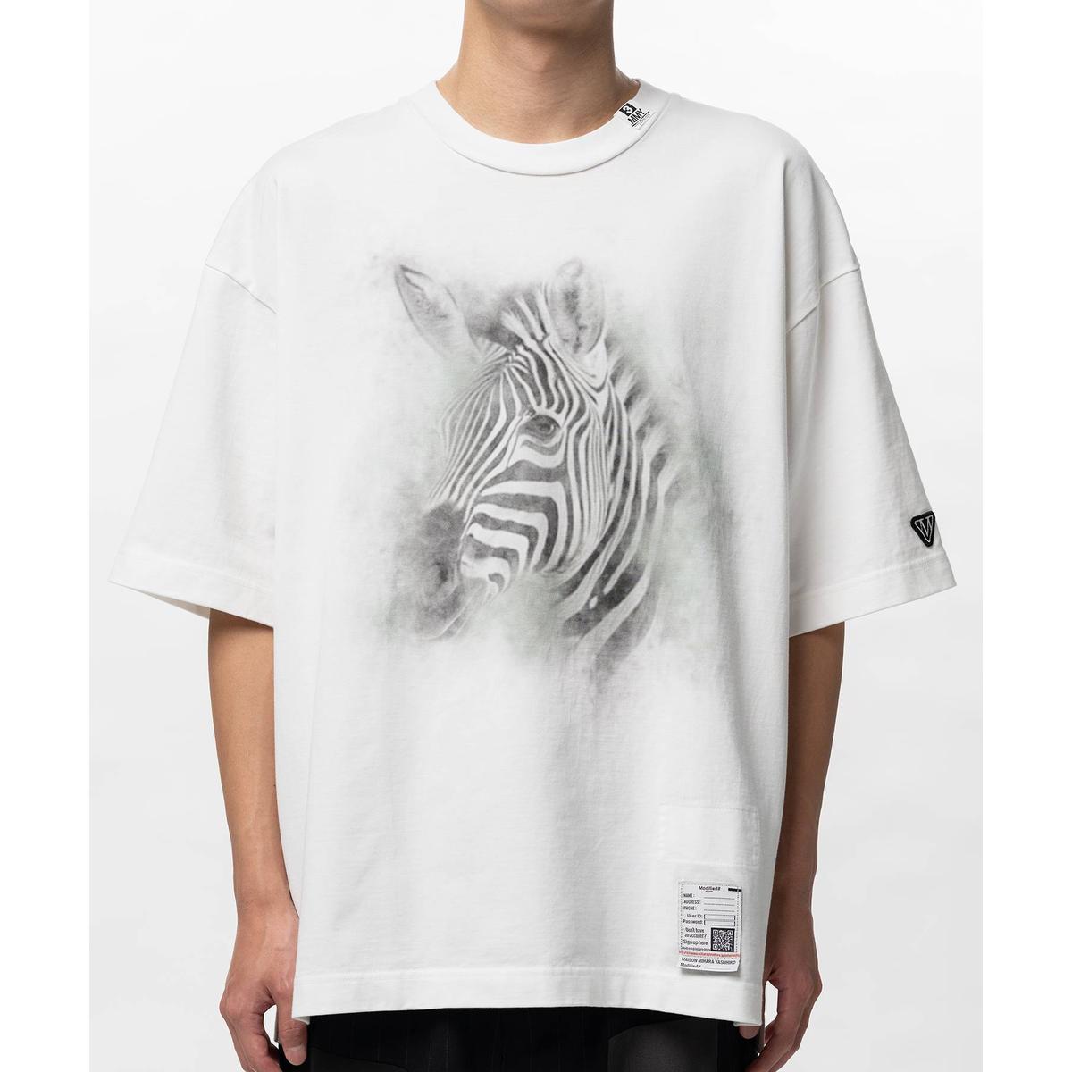 Maison Mihara Horse Printed White T-shirt