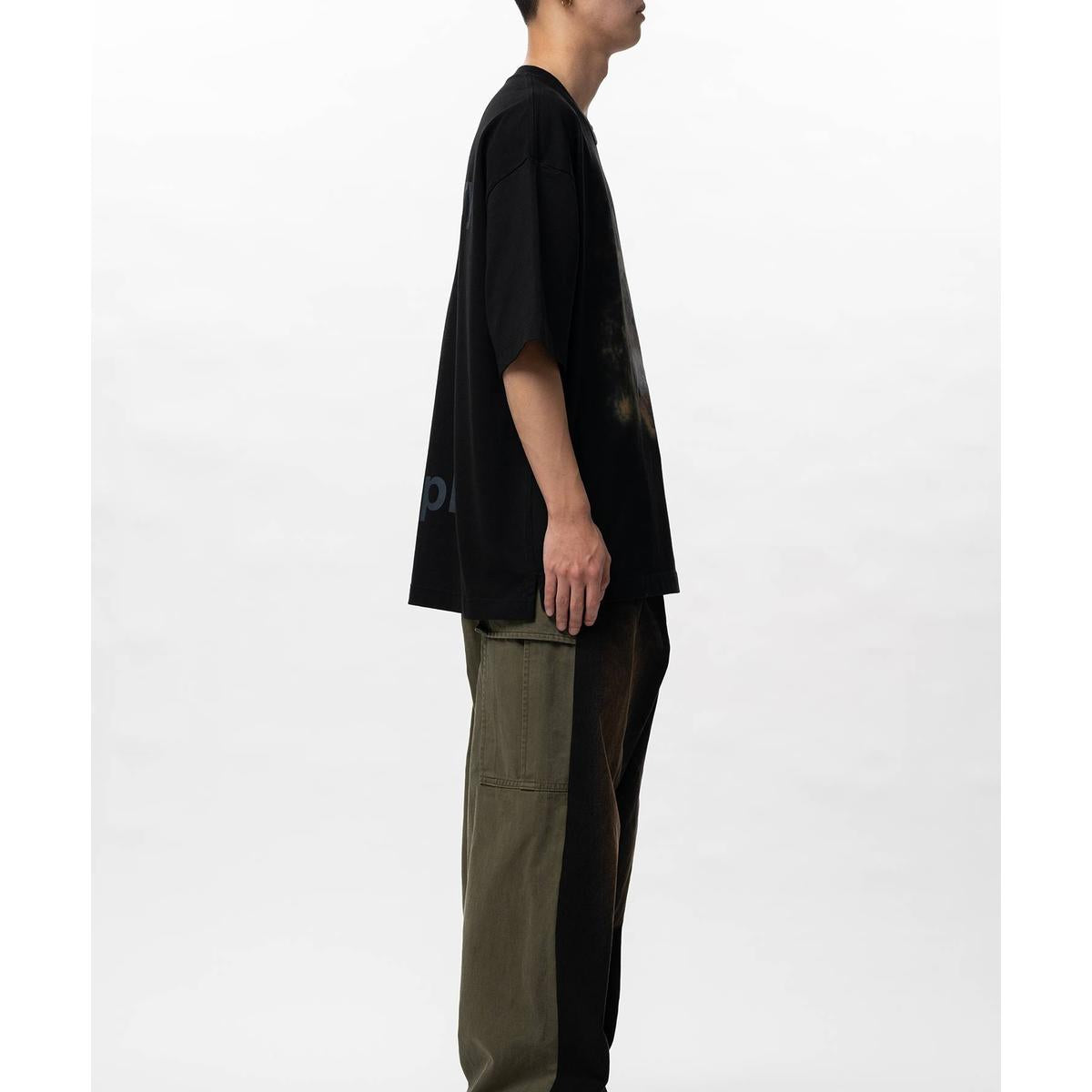Maison Mihara Horse Printed Black T-shirt