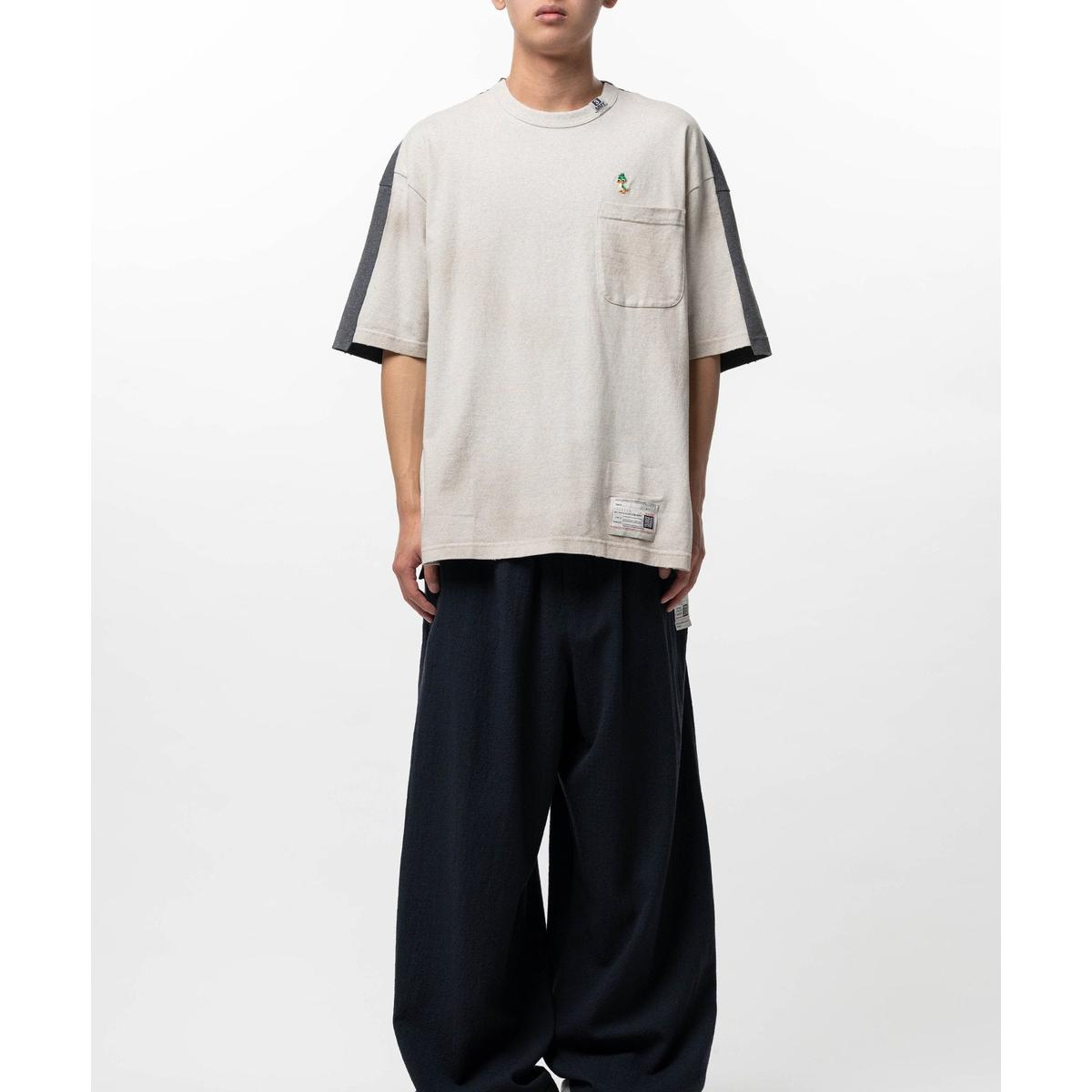 Maison Mihara Front Back Combined White T-shirt