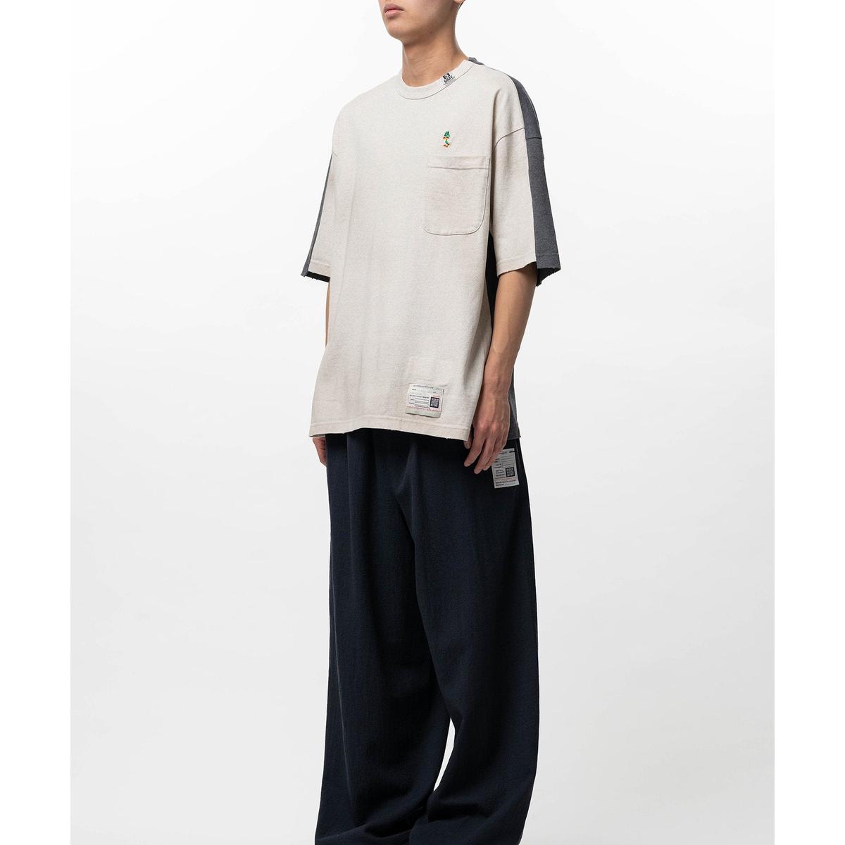 Maison Mihara Front Back Combined White T-shirt