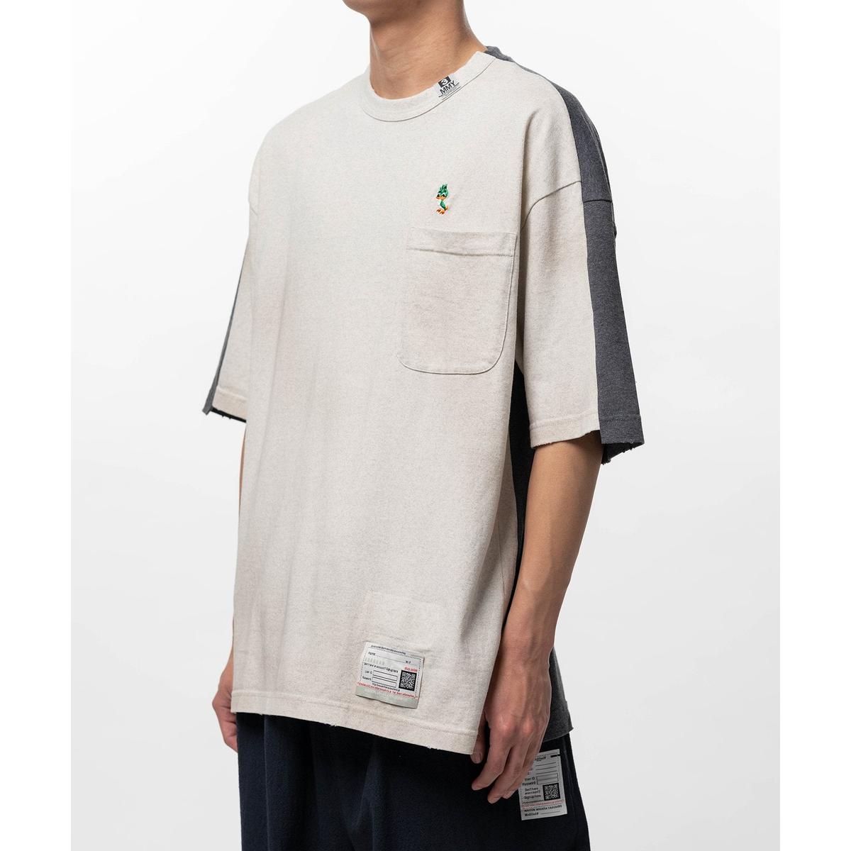 Maison Mihara Front Back Combined White T-shirt